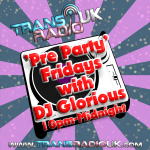 Picture of a mixing desk. Text says "Pre Party Fridays with DJ Glorious pm-midnight"
